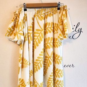 RARE XL Kini Zamora Off Shoulder Blouse